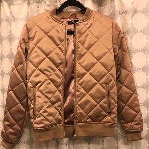 Misguided quilted bomber jacket